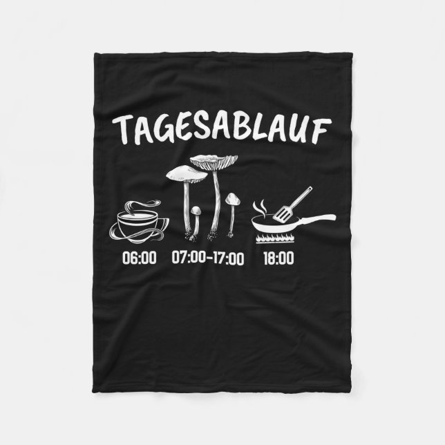 Manta Polar Horario del recolector de hongos (Anverso)