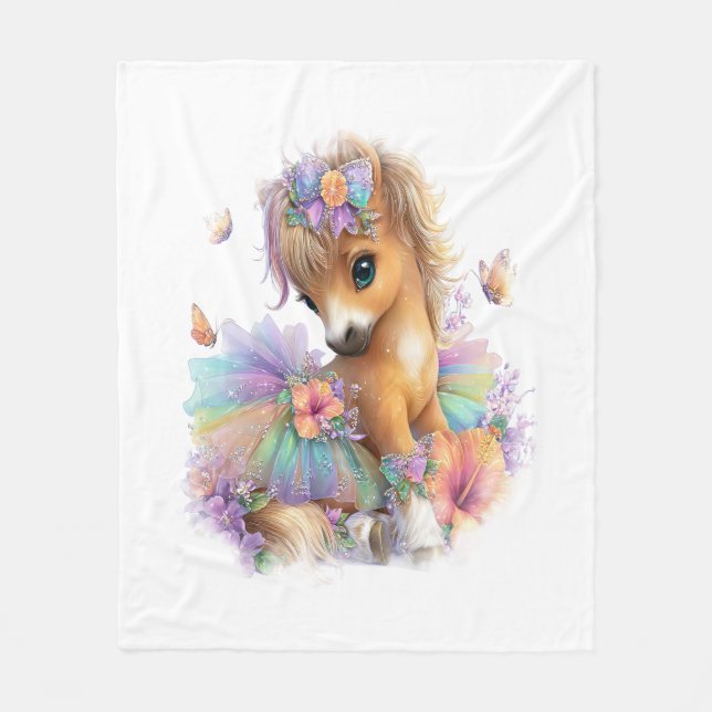 Manta Polar Horario Granja Arcoiris (Anverso)