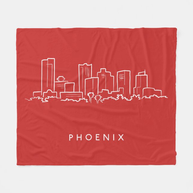 Manta Polar Horizonte de Phoenix Arizona (Frente (Horizontal))