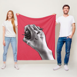 Manta Polar Horror arte apuñalado Puño Gótico