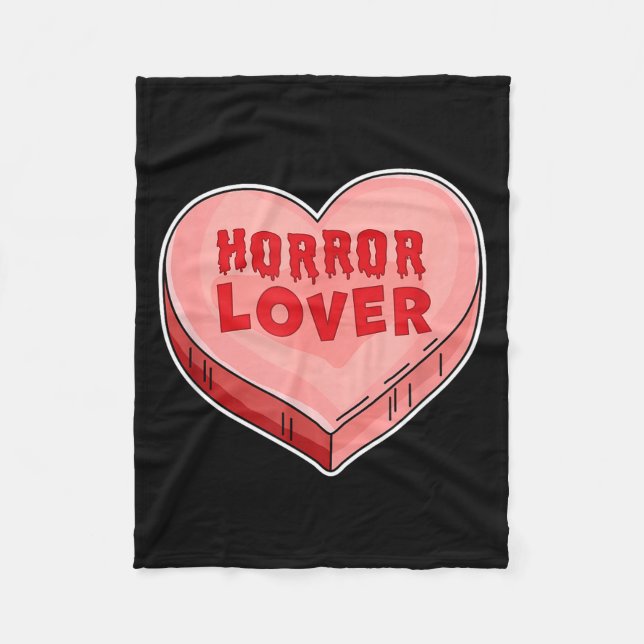 Manta Polar Horror Lover Candy Heart Valentines Day Halloween  (Anverso)