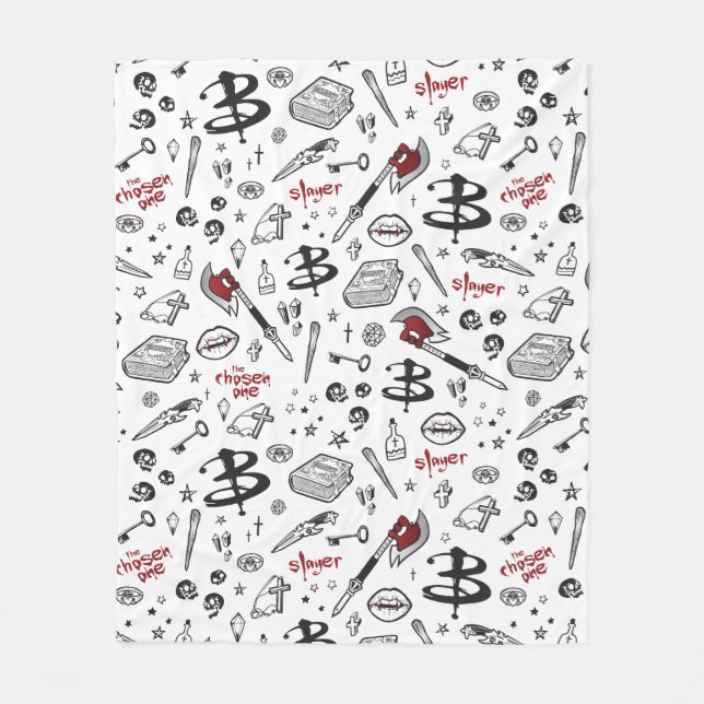 Manta Polar Horror TV Vampire Slayer Tema (Anverso)