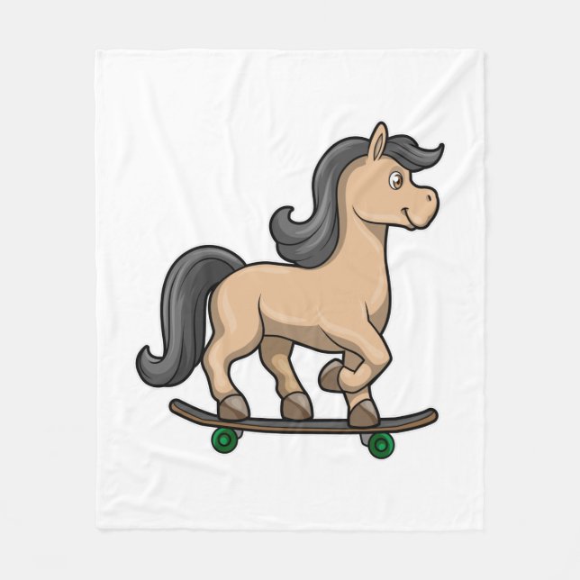 Manta Polar Horse as Skater with Skateboard (Anverso)