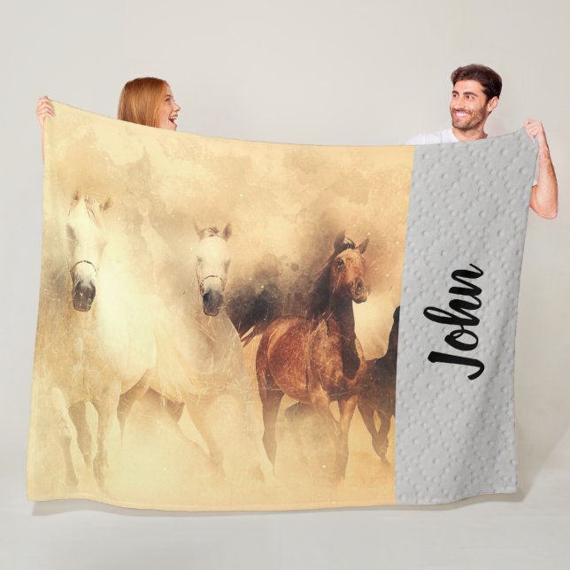 Manta Polar Horse Fleece Blanket (In situ)