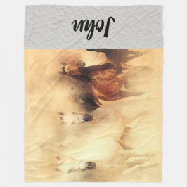 Manta Polar Horse Fleece Blanket