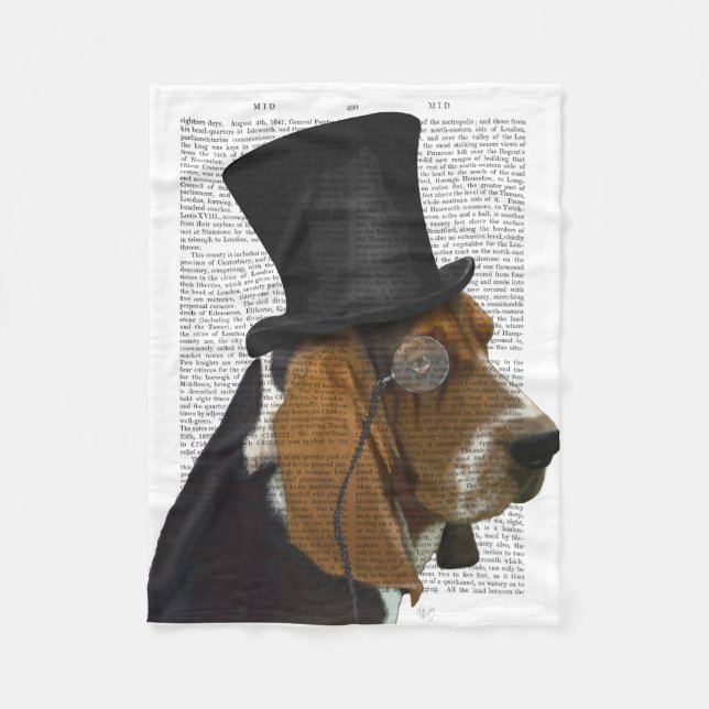Manta Polar Hound basset, Hound formal y Gorra (Anverso)