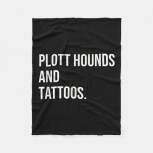 Manta Polar Hounds Plott Y Dueño De Tattoos Perro Inke