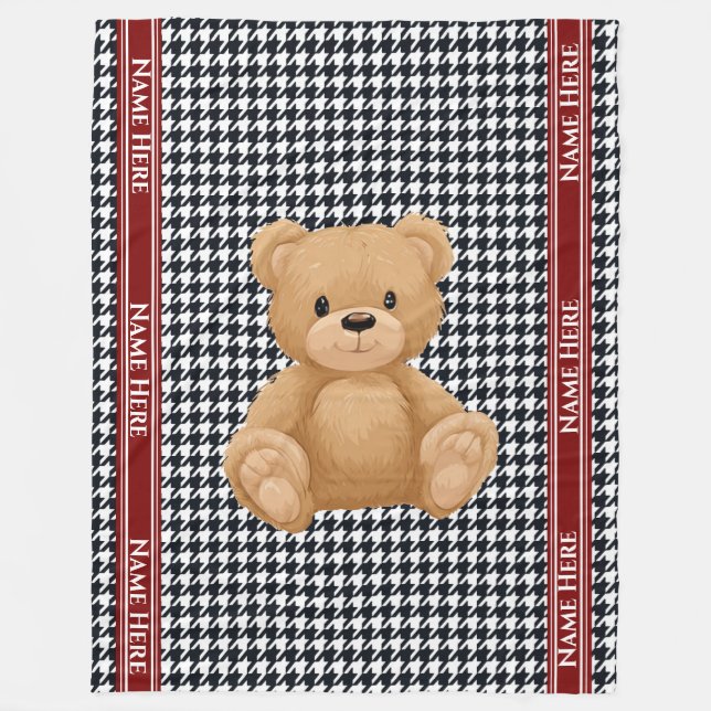 Manta Polar Houndstooth Bear Home (Anverso)