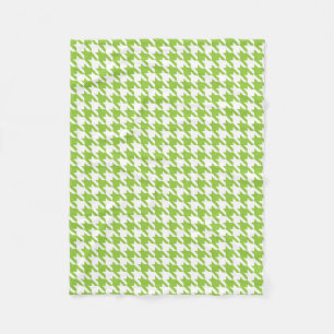 Manta Polar Houndstooth verde