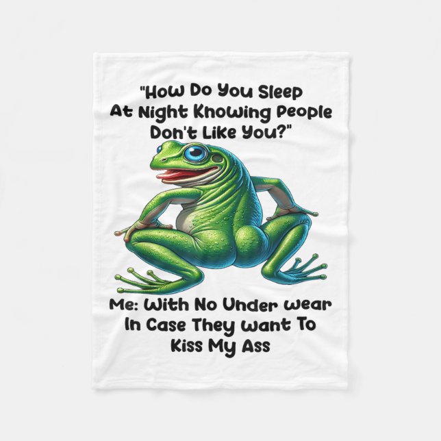 Manta Polar How Do You Sleep At Night Knowing People Don't Lik (Anverso)