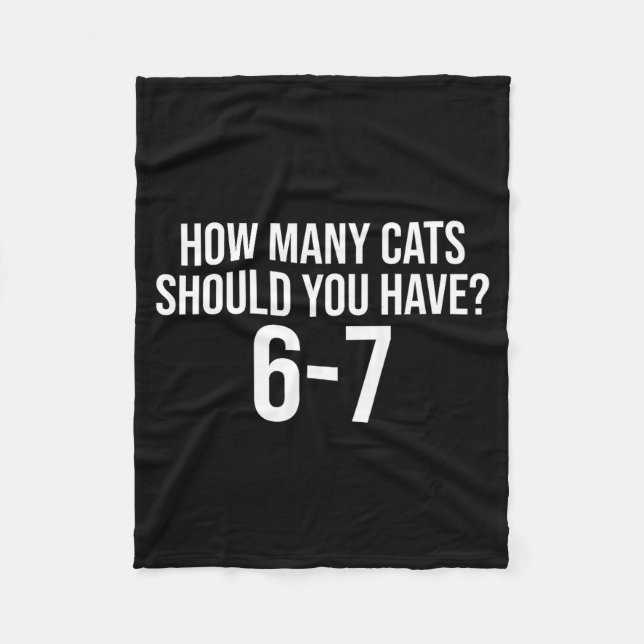 Manta Polar How Many Cats Should You Have 6-7 Funny 67 Meme Ca (Anverso)