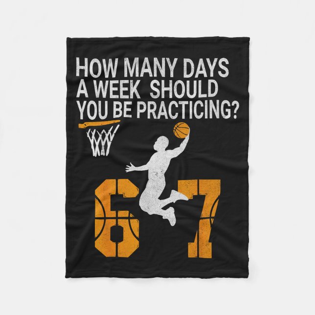 Manta Polar How Many Days Funny 67 Meme Basketball Practicing  (Anverso)