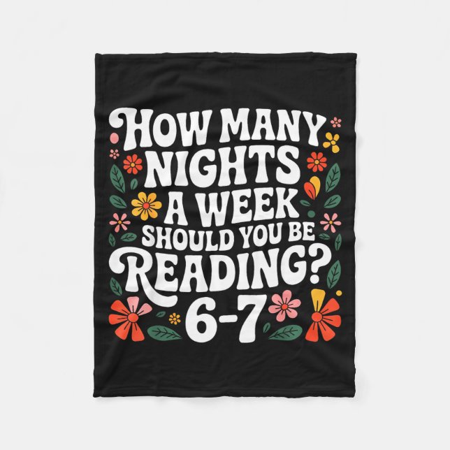 Manta Polar How Many Nights A Week Should You Be Reading 67 Me (Anverso)