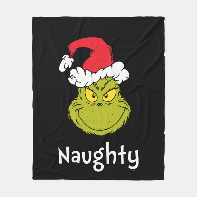 Manta Polar How the Grinch Stole Christmas | Naughty Grinch (Anverso)