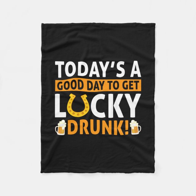 Manta Polar Hoy Es Un Buen Día Para Quedarse Afortunadamente B (Anverso)