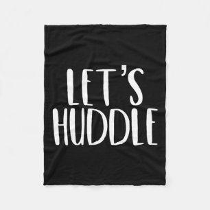 Manta Polar Huddle Gracioso Vamos a acariciar el futbol