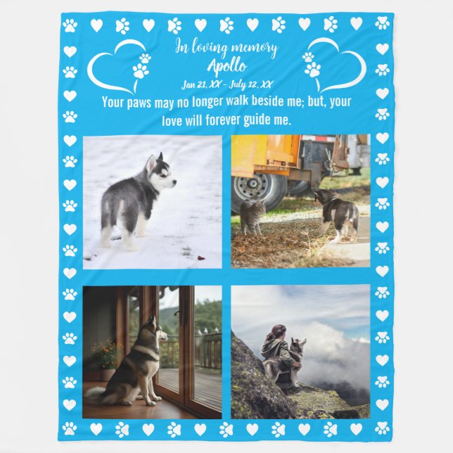 Manta Polar Huellas de amor (Anverso)