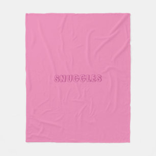 Manta Polar "Huevas" rosa oscuro, rosa