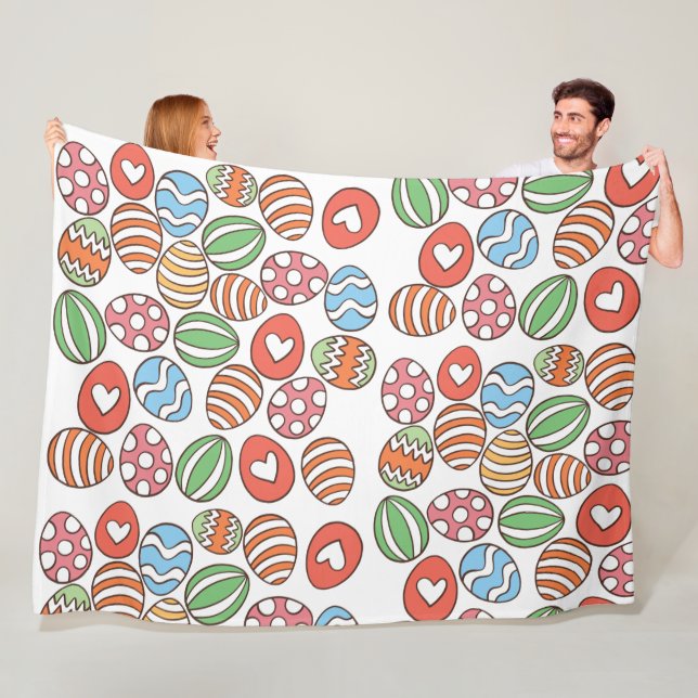 Manta Polar Huevos de Pascua coloridos (In situ)