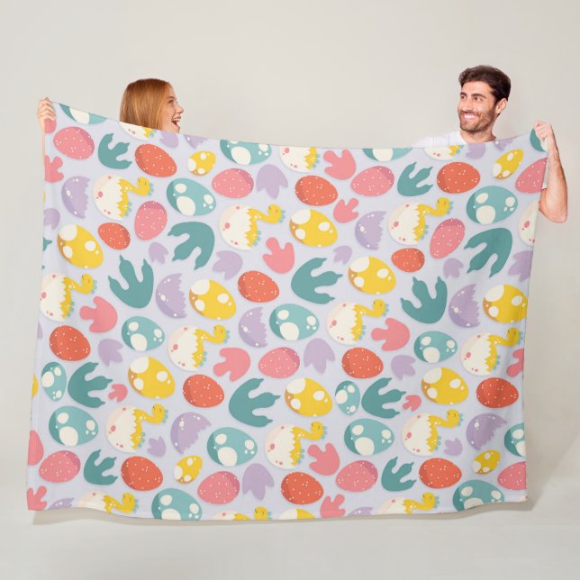 Manta Polar Huevos y huellas de dinosaurios (In situ)