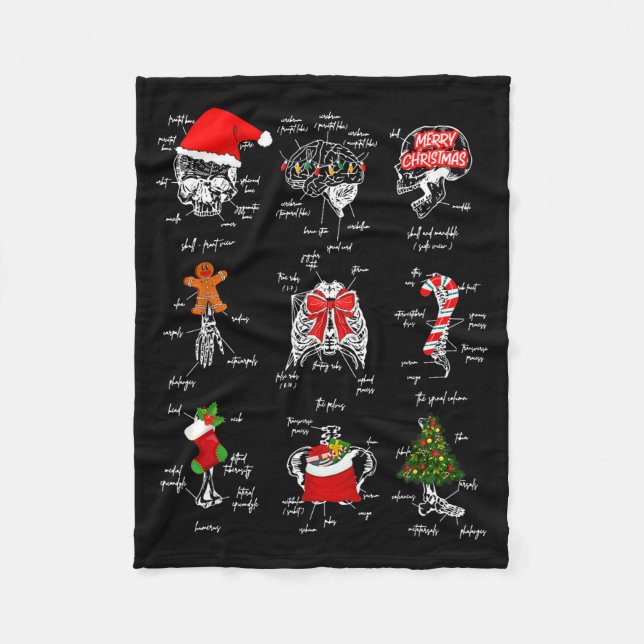 Manta Polar Human Skeleton Anatomy Christmas Medical Student X (Anverso)