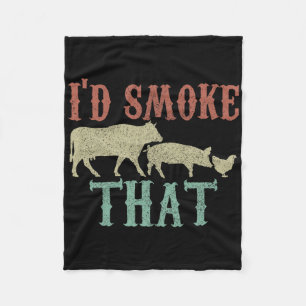 Manta Polar Humaría esa camiseta - Parrillada de Bbq divertida