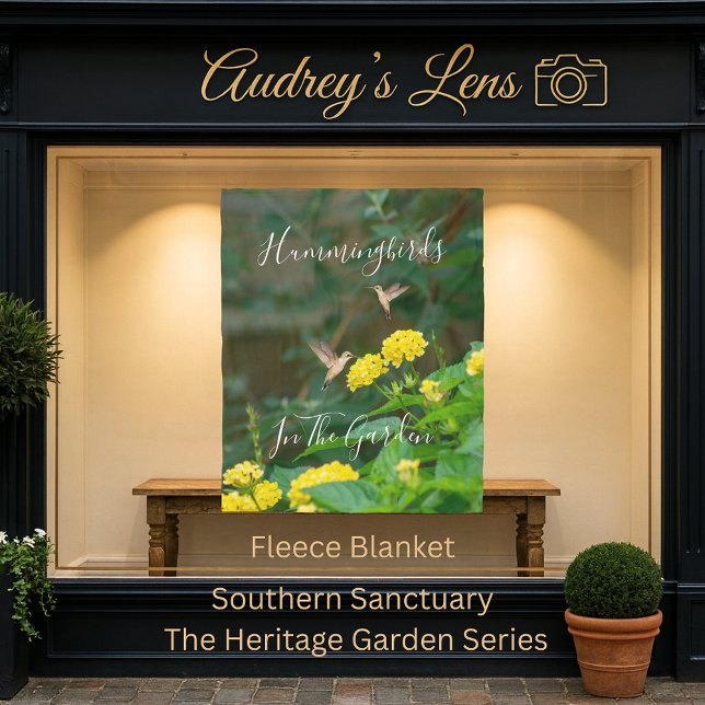 Manta Polar Hummingbird Pollinator Floral (Subido por el creador)