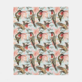 Manta Polar Hummingbirds Fleece Blanket