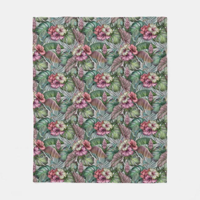 Manta Polar Hummingbirds Fleece Blanket (Anverso)