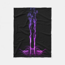 Manta Polar Humo de dragón negro y morado