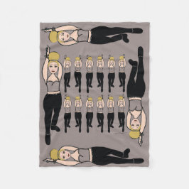 Manta Polar Humo y negro de la capa de bailarina