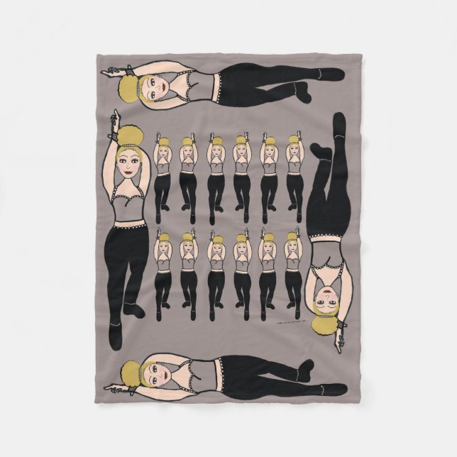 Manta Polar Humo y negro de la capa de bailarina (Anverso)