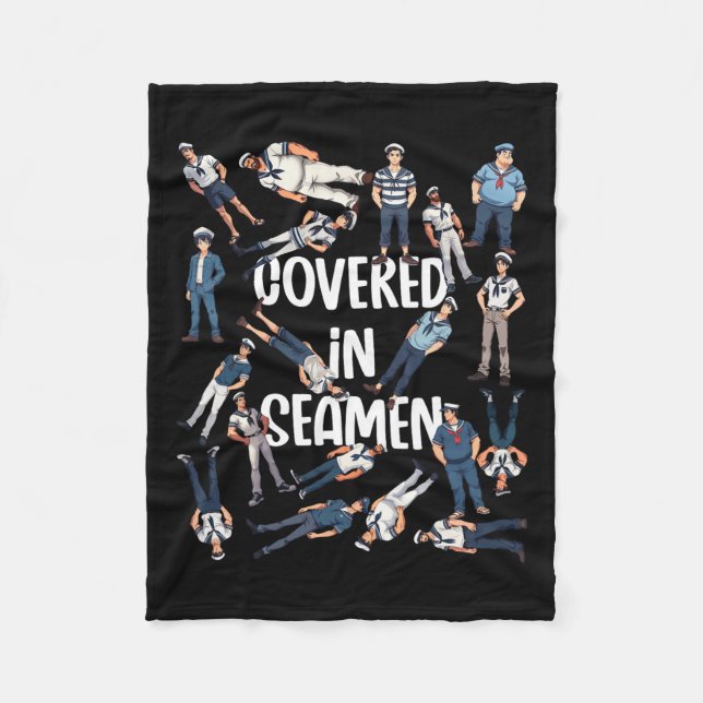 Manta Polar Humor Adulto Sailor G Inapropiado (Anverso)