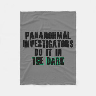 Manta Polar Humor de investigadores paranormales (negro)