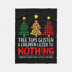 Manta Polar Humor De Padres De Árboles De Navidad Divertidos P