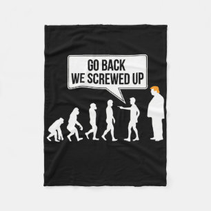 Manta Polar Humor político divertido anti-Trump evolución
