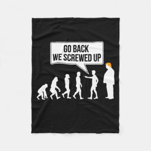 Manta Polar Humor político divertido anti-Trump evolución