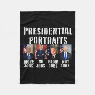 Manta Polar Humor Rasgos Presidenciales Trump Obama Biden Clin