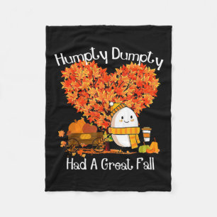 Manta Polar Humpty Dumpty Tuvo Una Gran Caída De Las Hojas De