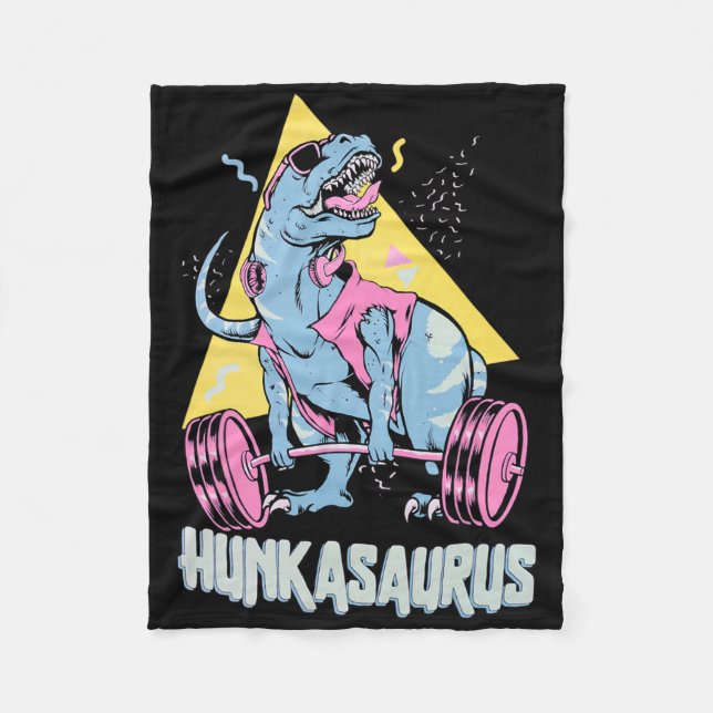 Manta Polar Hunkasaurus T Rex Dinosaurio Divertido Gimnasio y  (Anverso)