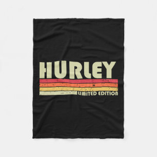 Manta Polar Hurley Surname Fun Retro Vintage años 90 Cumpleaño