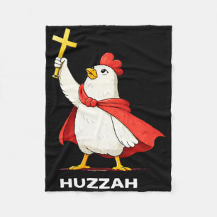 Manta Polar ¡Hurra Pollo Sacerdote Reliquia Divertida Meme Nov