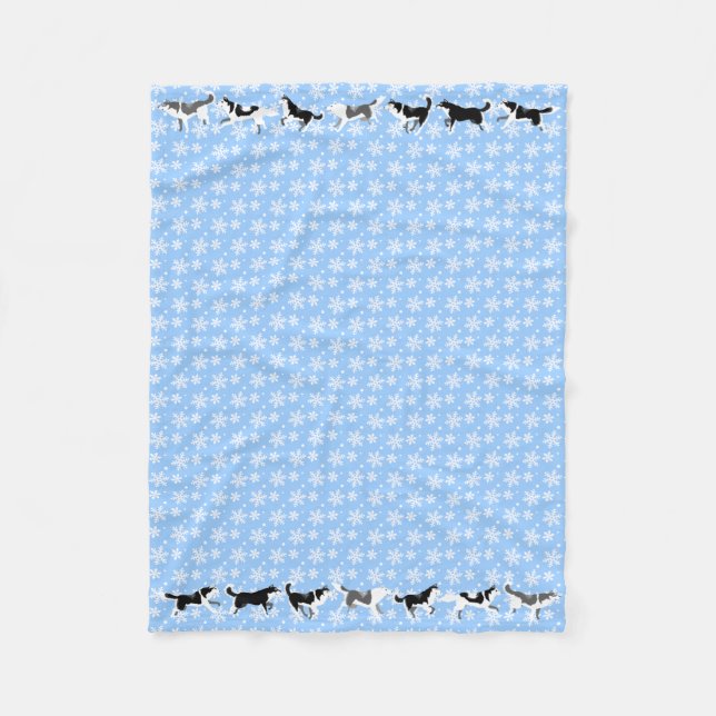 Manta Polar Husky Blanket Siberian Husky Dog Fleece Blankets (Anverso)