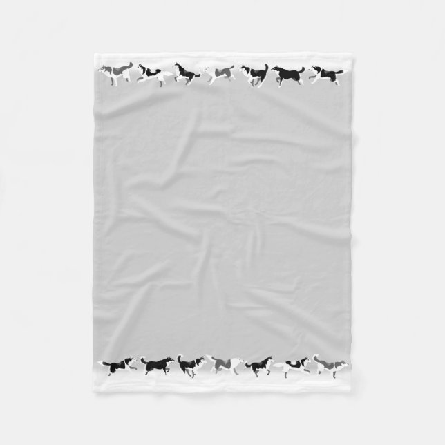 Manta Polar Husky Blanket Siberian Husky Dog Fleece Blankets (Anverso)