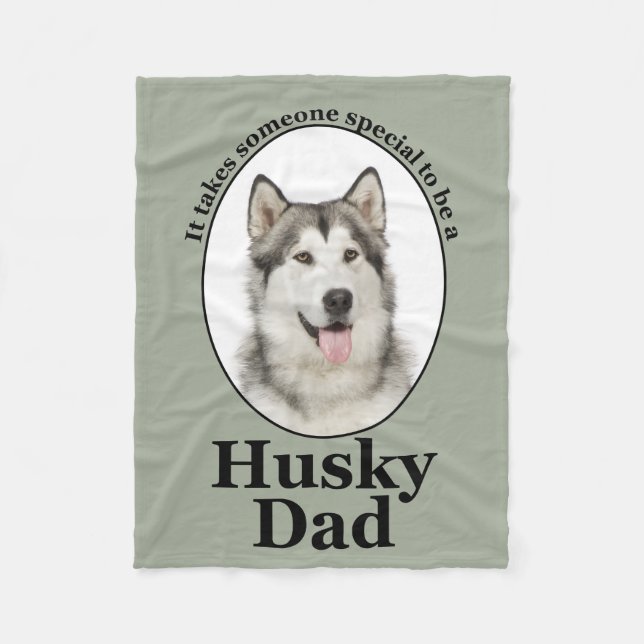 Manta Polar Husky Dad Fleece Blanket (Anverso)