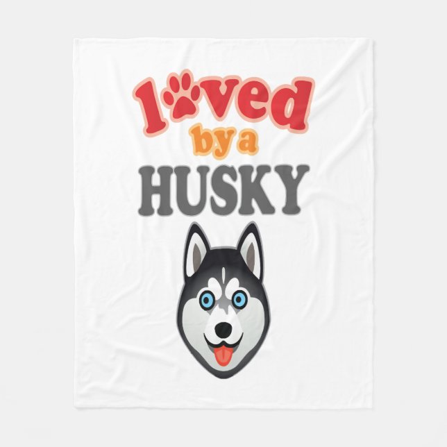 Manta Polar Husky Dog Lover (Anverso)