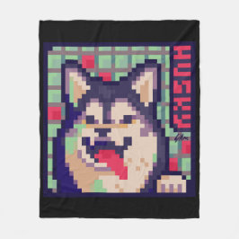 Manta Polar Husky Pixel Art, Pixelart