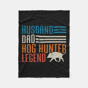 Manta Polar Husnd Dad Hog Hunter Legend Día del Padre Divertid