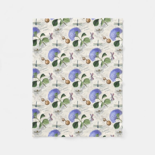 Manta Polar Hydrangea Collage (Anverso)