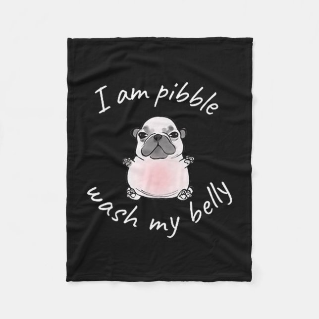 Manta Polar I Am Bble Wash My Belly Bble Meme Funny Dog Brainr (Anverso)
